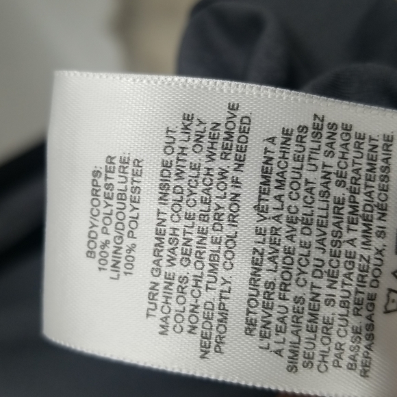 Express Gunmetal Gray Shoulder Pads Sleeveless Satiny Faux Wrap Rusched Dress - Picture 7 of 11